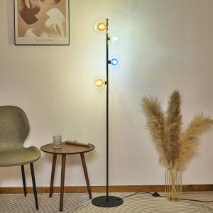 Eco-Light Lámpara de pie Uranus, colorida, altura 160 cm, 4…