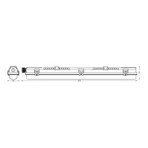 LEDVANCE Submarine PCR 60 G13 T8 840 7 W lámpara resistente…