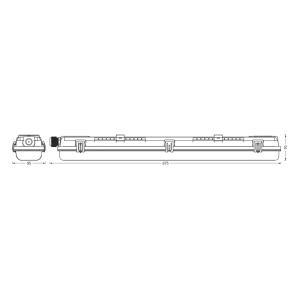 LEDVANCE Submarine PCR 60 G13 T8 840 2x7W lámpara resistent…