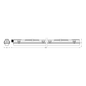 LEDVANCE Submarine PCR 120 G13 T8 13,5 W lámpara resistente…