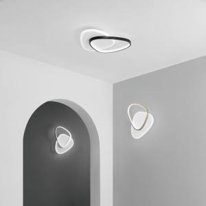 Eco-Light Aplique de pared LED Ovest, negro, longitud 45 cm…