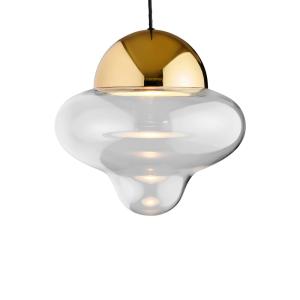 DESIGN BY US Lámpara colgante LED Nutty XL, transparente /…