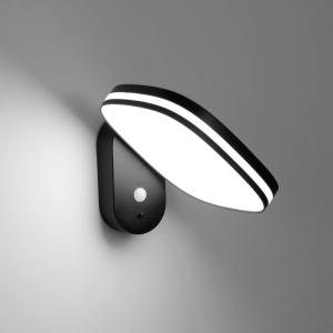 Eco-Light Aplique de pared LED recargable Chicago, negro, s…