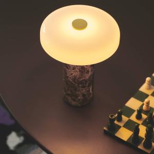 DESIGN BY US Trip LED lámpara de mesa recargable, marrón /…