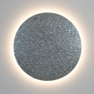 Holländer Aplique de pared LED Meteor, color plata, Ø 100 c…