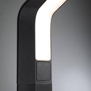 Paulmann Bolardo luminoso LED Merano, sensor, aluminio, ant…