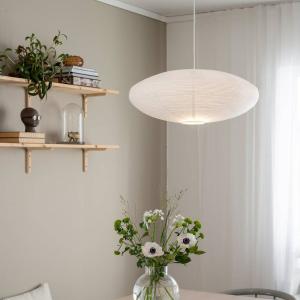 PR Home lámpara colgante Yuni, blanca, Ø 60 cm, suspensión…