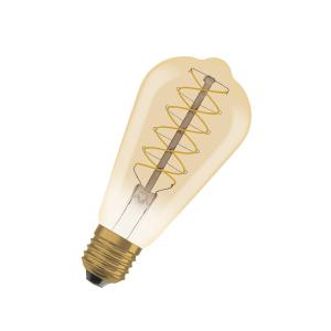 OSRAM LED Vintage 1906 Edison, dorado, E27, 7 W, 2.200 K, a…
