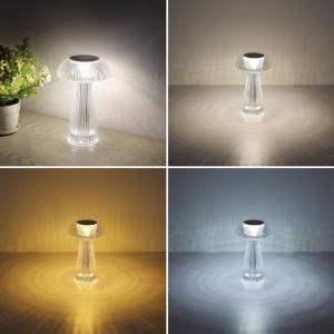 Globo Lámpara de mesa LED recargable Gixi, color plata, alt…