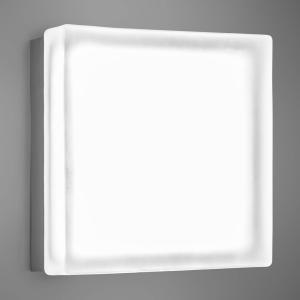 Akzentlicht Aplique LED cuadrado Briq 02 blanco universal