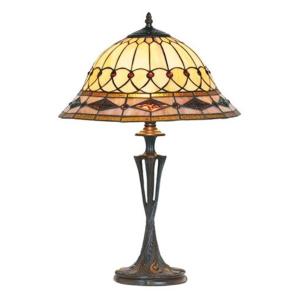 Artistar Lámpara de mesa Kassandra estilo Tiffany, 59 cm