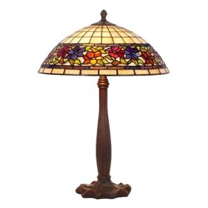 Artistar Lámpara de mesa Flora, Tiffany, abierto abajo 64cm