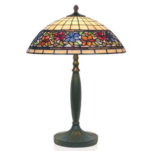 Artistar Lámpara de mesa Flora, Tiffany, abierto abajo 62cm