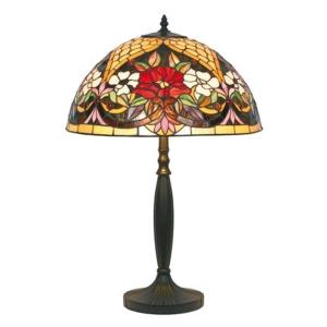 Artistar Lámpara de mesa estilo Tiffany, motivos florales