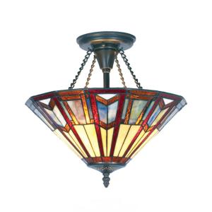 Artistar Lámpara de techo Lillie de estilo Tiffany