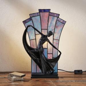 Artistar Lámpara de mesa Flamina en estilo Tiffany