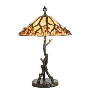 Artistar Lámpara de mesa Jordi en estilo Tiffany