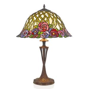 Artistar Lámpara de mesa Melika en estilo Tiffany