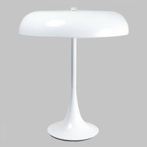 Aluminor Lámpara de mesa barnizada en blanco Madison