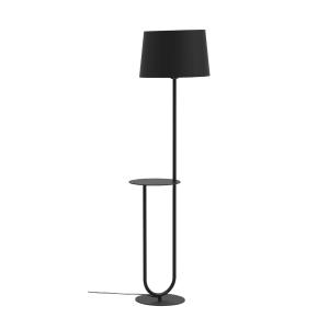 Aluminor Duo lámpara de pie con mesa de almacenaje