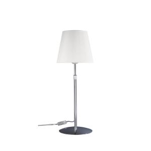 Aluminor Store lámpara de mesa, cromo/blanco