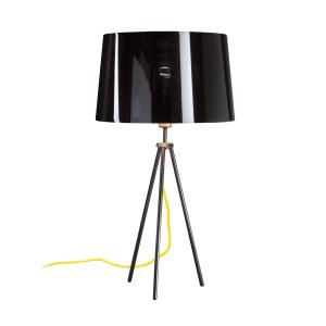 Aluminor Tropic lámpara de mesa, negro, amarillo