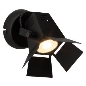 Brilliant Lámpara de pared LED Movie técnica, negra