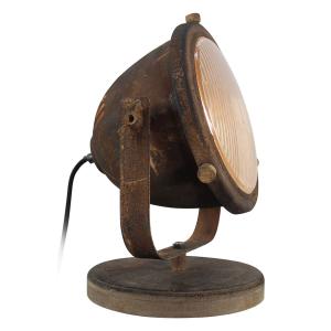 Brilliant Lámpara de mesa Carmen, estilo industrial, oxidad…