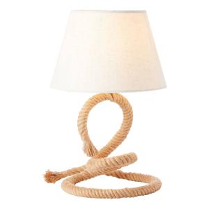 Brilliant Lámpara de mesa Sailor con armazón de cuerda