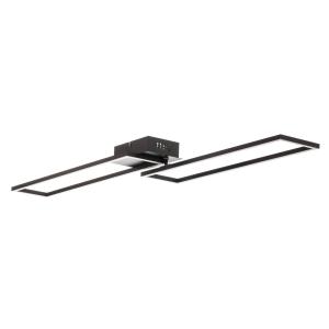 Briloner Lámpara de techo LED Frame, control remoto, negro