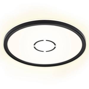 Briloner Free Plafón LED, Ø 29 cm, negro