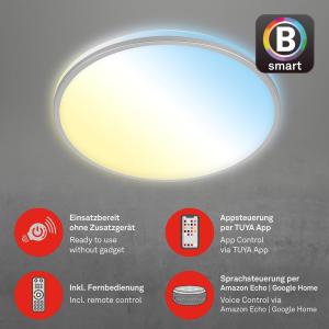 Briloner Lámpara de techo LED Ivy S, atenuable, CCT, Ø 49 c…