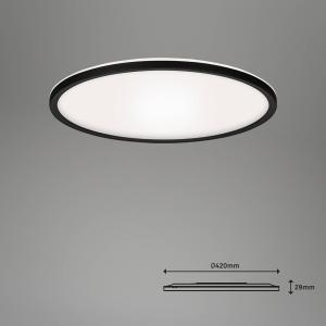 Briloner Lámpara de techo LED Slim smart black dim CCT Ø 42…