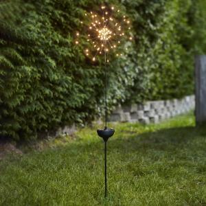 STAR TRADING Lámpara LED solar Firework pica de tierra, 100…
