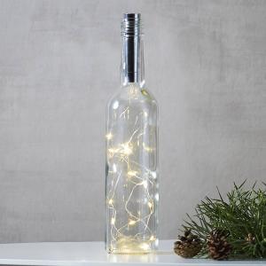 STAR TRADING Cadena de luces para botellas Dew Drops 75cm p…