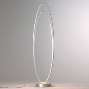 BOPP Lámpara de pie LED Flair, forma elíptica, aluminio