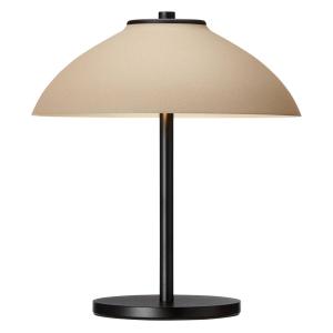 Belid Lámpara de mesa Vali, altura 25,8 cm, negro/beige