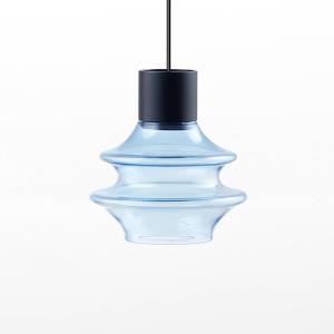 Bover Drop S/01L lámpara colgante LED vidrio, azul