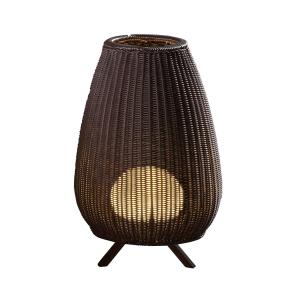 Bover Amphora lámpara LED de terraza, ratán brown