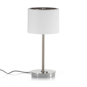 BANKAMP Grazia lámpara de mesa LED aluminio/blanco
