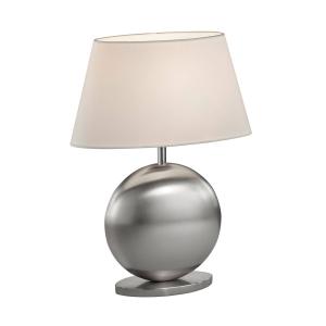 BANKAMP Asolo lámpara mesa blanco/níquel alto 41cm