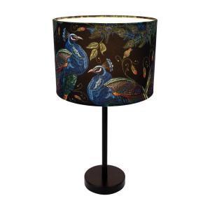 BRITOP Lámpara de mesa Pavo Real, Ø 25 cm, negro