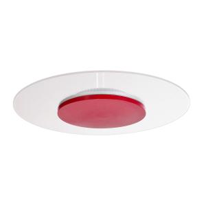 Deko-Light Zaniah Plafón LED, luz 360°, 24W, rojo