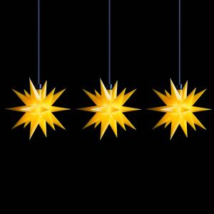 STERNTALER Cadena luces LED estrellas mini 3 luces amarillo