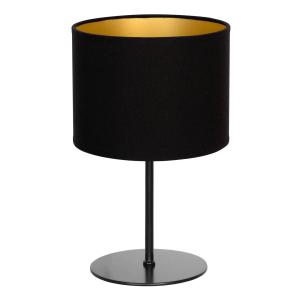 Duolla Lámpara de mesa Roller, negro/oro, altura 30 cm
