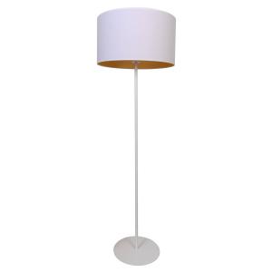Duolla Lámpara de pie Roller, blanco/oro, altura 145 cm