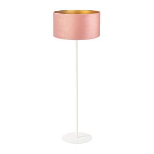 Duolla Lámpara de pie Golden Roller rosa claro/oro