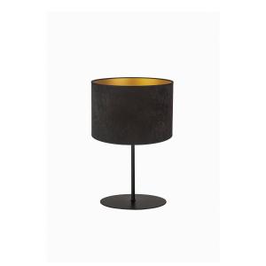 Euluna Golden Roller lámpara mesa 30cm negro/oro