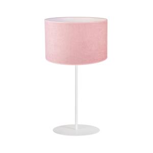 Euluna Lámpara de mesa Pastell Roller altura 50cm rosa