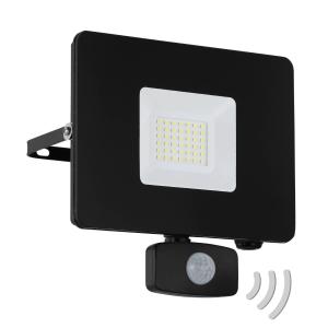 EGLO Foco de exterior LED Faedo 3, sensor, negro, 30W